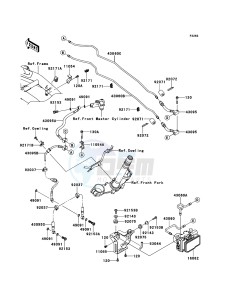 Z750 ABS ZR750MCF UF (UK FA) XX (EU ME A(FRICA) drawing Brake Piping