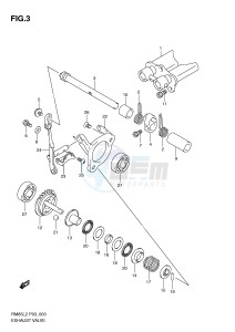 RM85 (P03) drawing EXHAUST VALVE