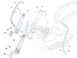 SPRINT 125CC 4T 3V IGET E4 ABS (APAC) drawing Front shield