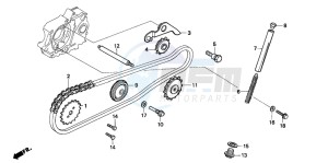 ST70 50 drawing CAM CHAIN/ TENSIONER