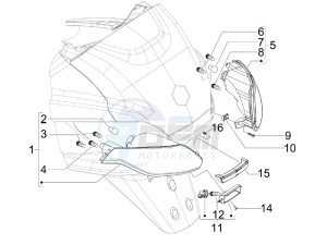 MP3 125 ie drawing Tail light - Turn signal lamps