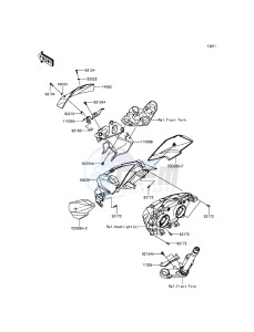 Z300 ER300AGF XX (EU ME A(FRICA) drawing Cowling