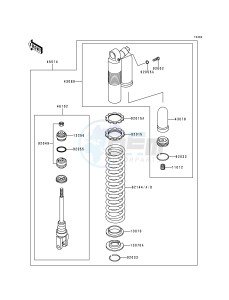 KX 250 K [KX250] (K1) [KX250] drawing SHOCK ABSORBER-- S- -