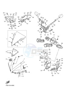 YZF-R1D 1000 (1KBV) drawing COWLING 1