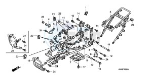 TRX400XD TRX400XD Australia - (U) drawing FRAME BODY