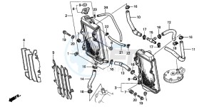 CR250R drawing RADIATOR