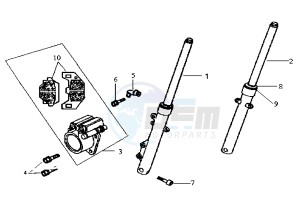 HUSKY - 125 cc drawing FRONT FORK