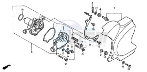 VT750C3 drawing WATER PUMP