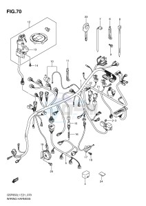 GSF650 (E21) Bandit drawing WIRING HARNESS (GSF650UAL1 E21)