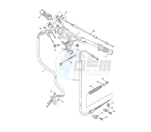 HW XENTER 125 drawing STEERING HANDLE AND CABLE