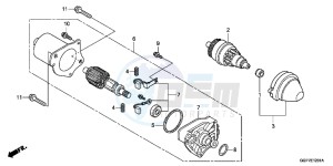 NSC50WHC drawing STARTING MOTOR (MITSUBA)