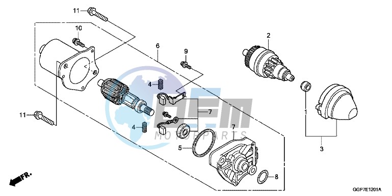 STARTING MOTOR (MITSUBA)