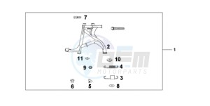 CBF600N9 France - (F / CMF) drawing MAIN STAND