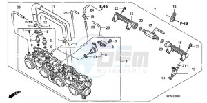 CBF1000TA Europe Direct - (ED / ABS) drawing THROTTLE BODY