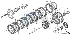 CRF250RB CRF250R ED drawing CLUTCH