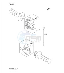 DR125SML0 drawing HANDLE SWITCH