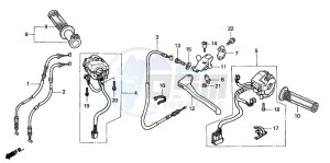 CBR900RE drawing CABLE/SWITCH (CBR900RRY,1/RE1)