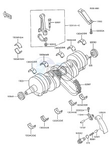 ZX 600 C [NINJA 600R] (C8-C9) [NINJA 600R] drawing CRANKSHAFT