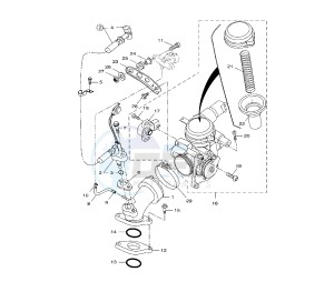 VP X-CITY 250 drawing THROTTLE BODY