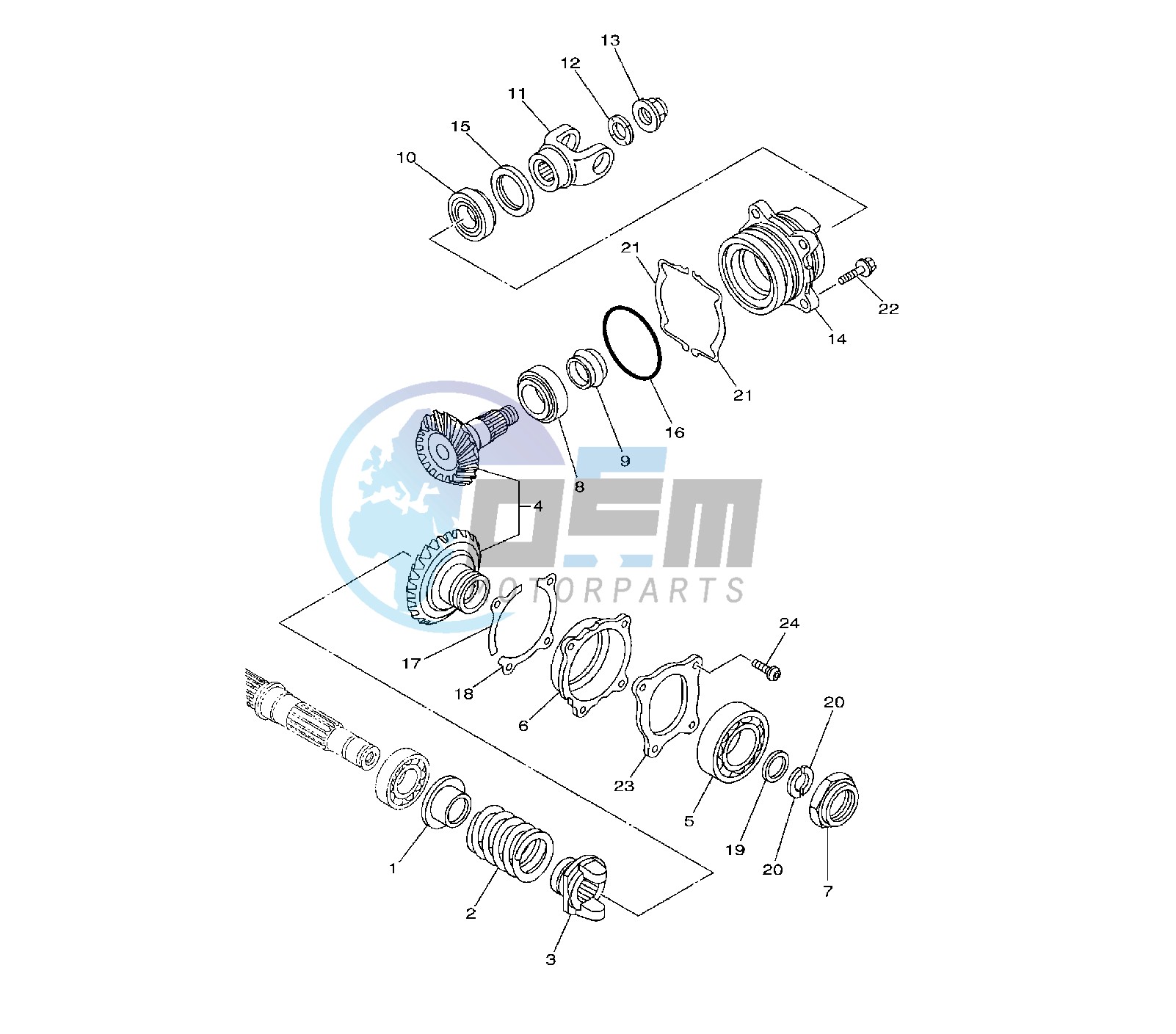 MIDDLE DRIVE GEAR