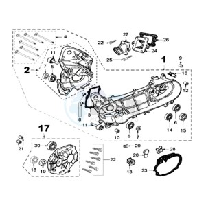 LUDIX 12 RSP2 drawing CRANKCASE