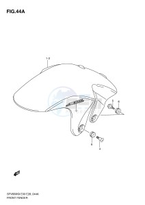 SFV650 (E3-E28) Gladius drawing FRONT FENDER (MODEL L0)