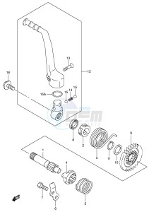 RM125 (E3-E28) drawing KICK STARTER