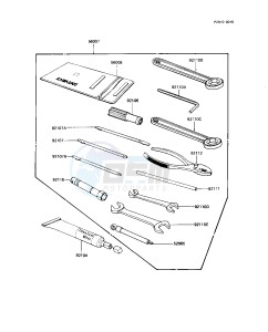 KZ 1100 A [SHAFT] (A1-A3) [SHAFT] drawing OWNER TOOLS -- KZ1100-A1_A2- -