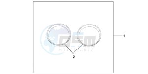 CBF600NA9 UK - (E / ABS MKH) drawing METER RING