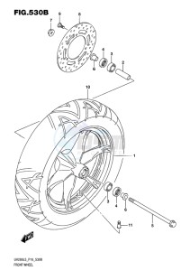 UH200 BURGMAN EU drawing FRONT WHEEL