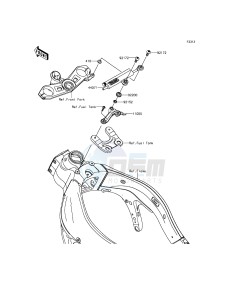 NINJA_ZX-6R ZX600REF FR GB XX (EU ME A(FRICA) drawing Steering Damper