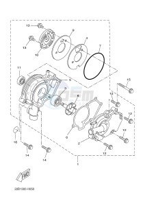 WR125R (22BB 22BB 22BB) drawing WATER PUMP