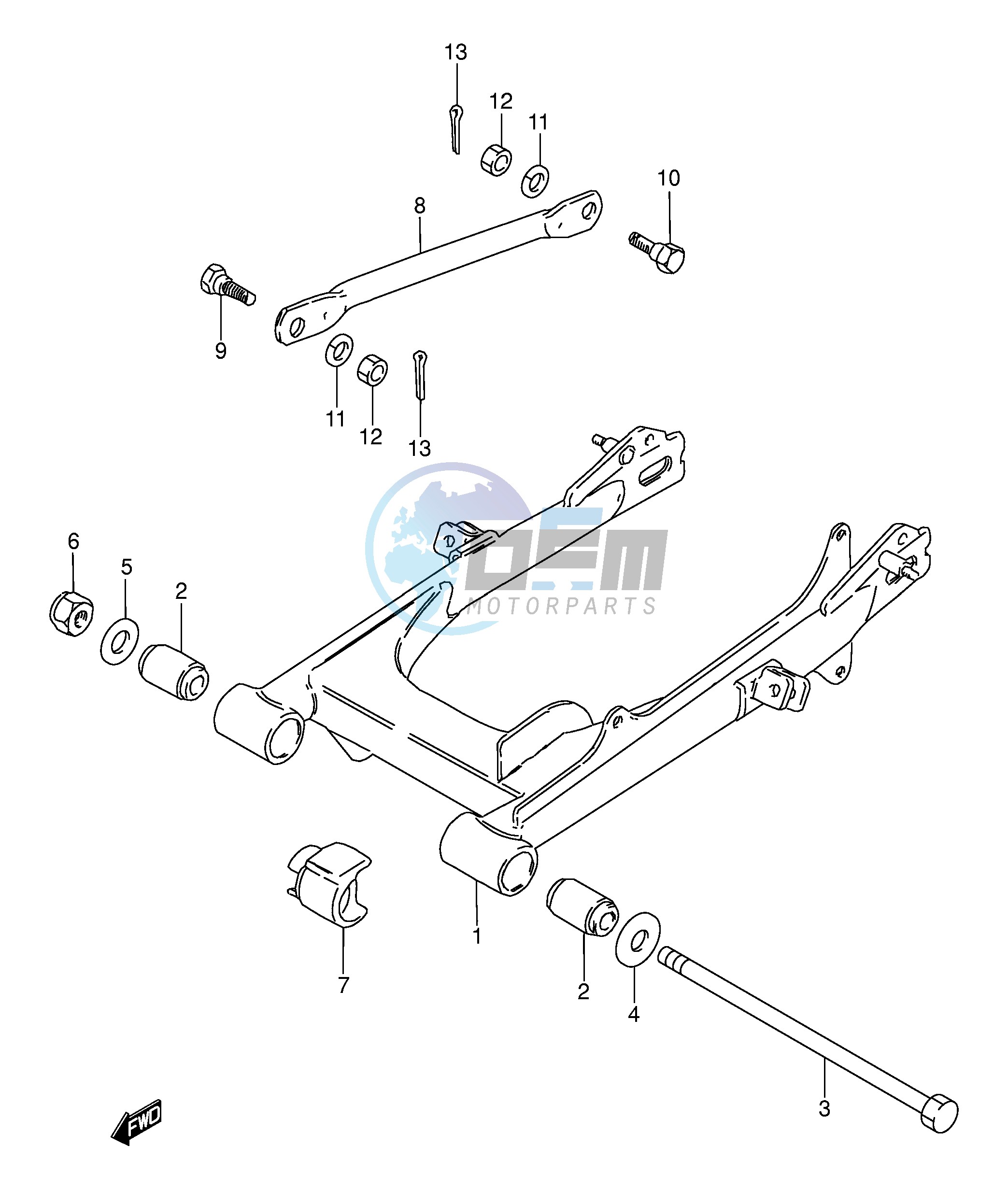 REAR SWINGING ARM (P36)