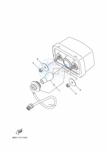 YFM450FWBD KODIAK 450 (B5R2) drawing TAILLIGHT