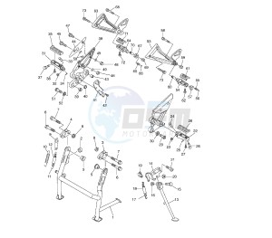 FZ6 FAZER S2 ABS 600 drawing STAND AND FOOTREST