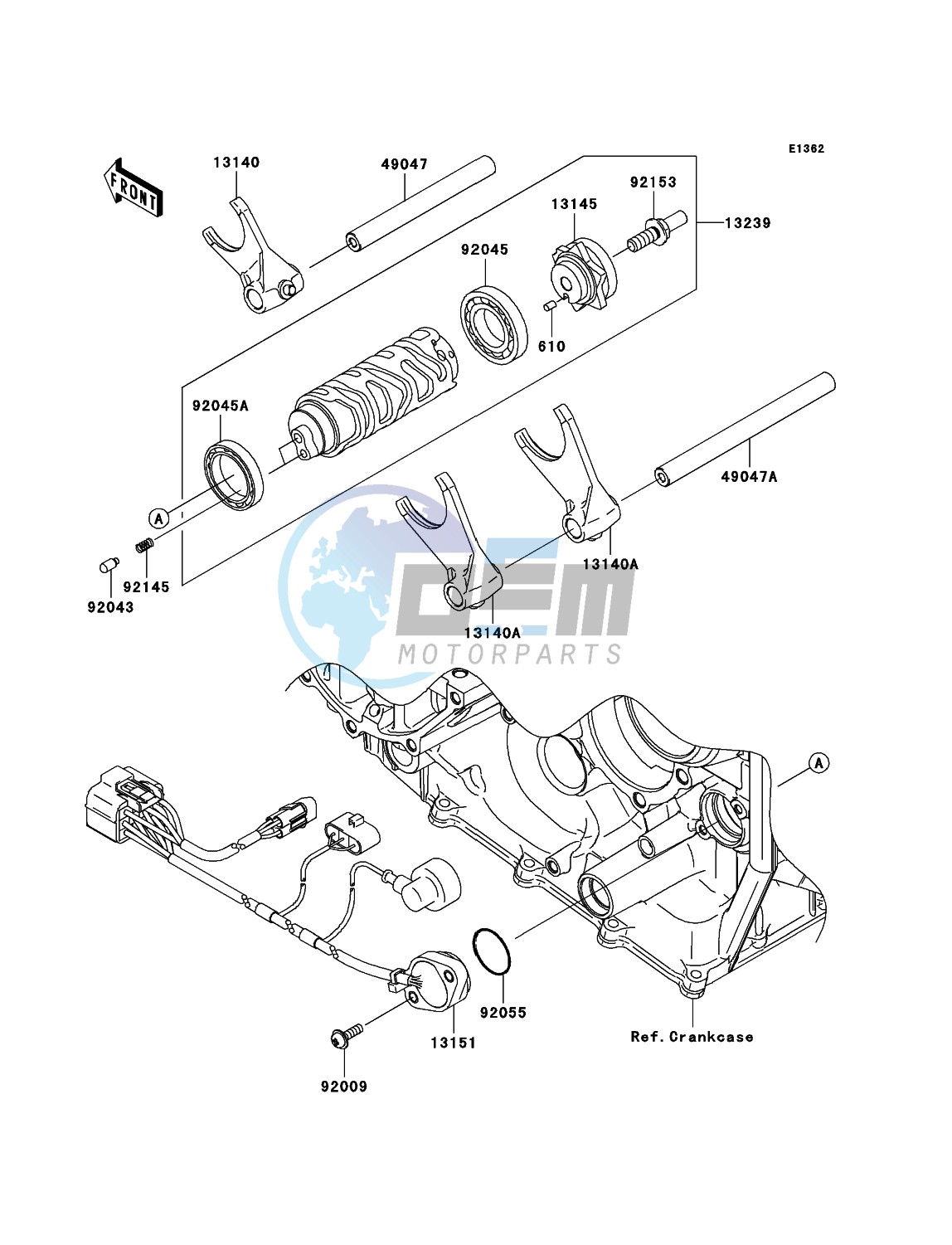 Gear Change Drum/Shift Fork(s)