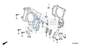 SH300A9 F / ABS CMF TBX drawing CYLINDER/REED VALVE