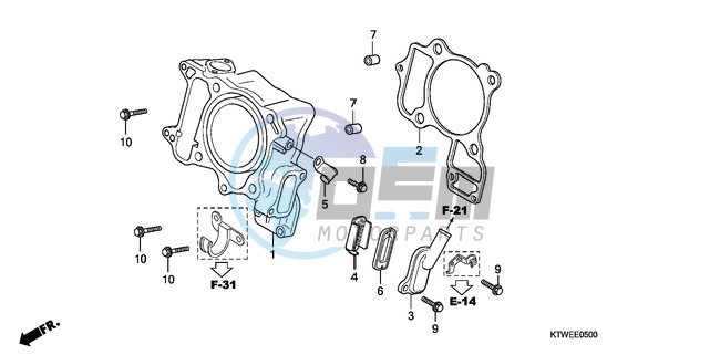 CYLINDER/REED VALVE