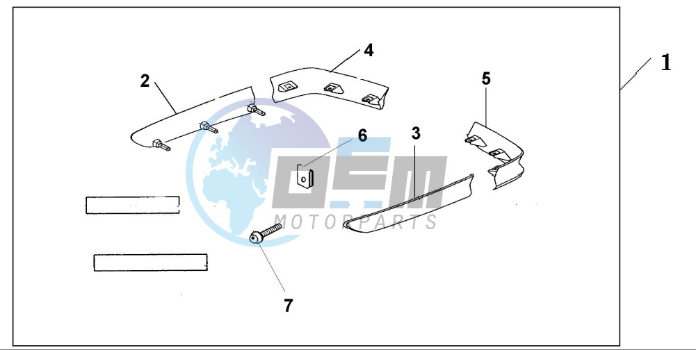 SADDLEBAG SPOILER (NH496M)