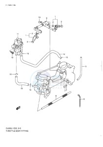 DL 650 V-STROM EU-UK drawing THROTTLE BODY FITTING