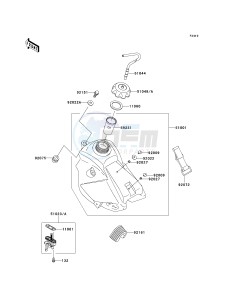 KX 65 A [KX65 MONSTER ENERGY] (A6F - A9FA) A6F drawing FUEL TANK