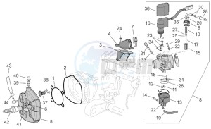 SR 50 IE-Carburatore 50 drawing Cylinder head - carburettor