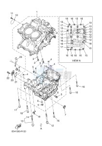 MTM690-U MTM-690-U XSR700 (B342 B342) drawing CRANKCASE