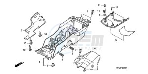 CBR1000RR9 KO / HRC MK drawing REAR FENDER (CBR1000RR)