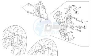 Norge 1200 IE 1200 drawing Front brake caliper