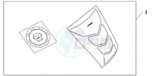 CBF1000FAB drawing TANKPAD / FUEL LID COVER