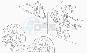 Breva V 850 IE IE drawing Front brake caliper