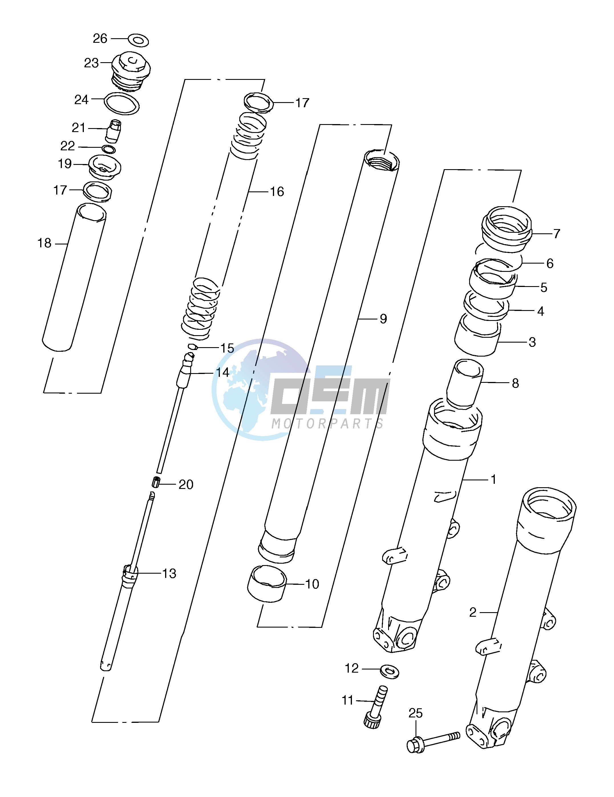 FRONT DAMPER (MODEL V)