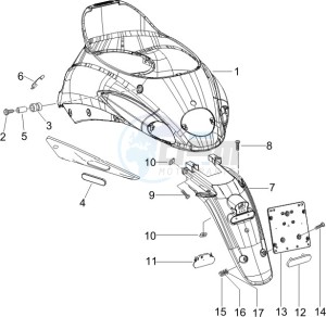 Liberty elettrico ppt (Austria-Spagna) 0 Austria - Spain drawing Rear cover - Splash guard