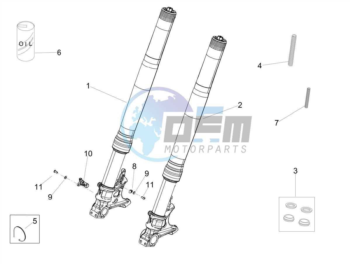 Front fork Ohlins